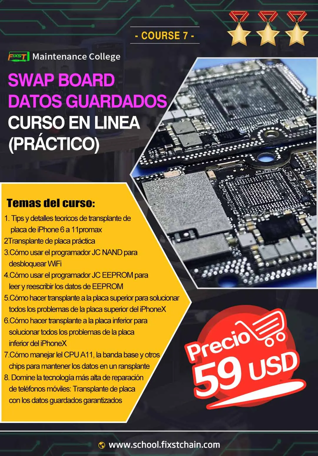 FIXST Online Course CPU Course Swap Board Keep Data Course