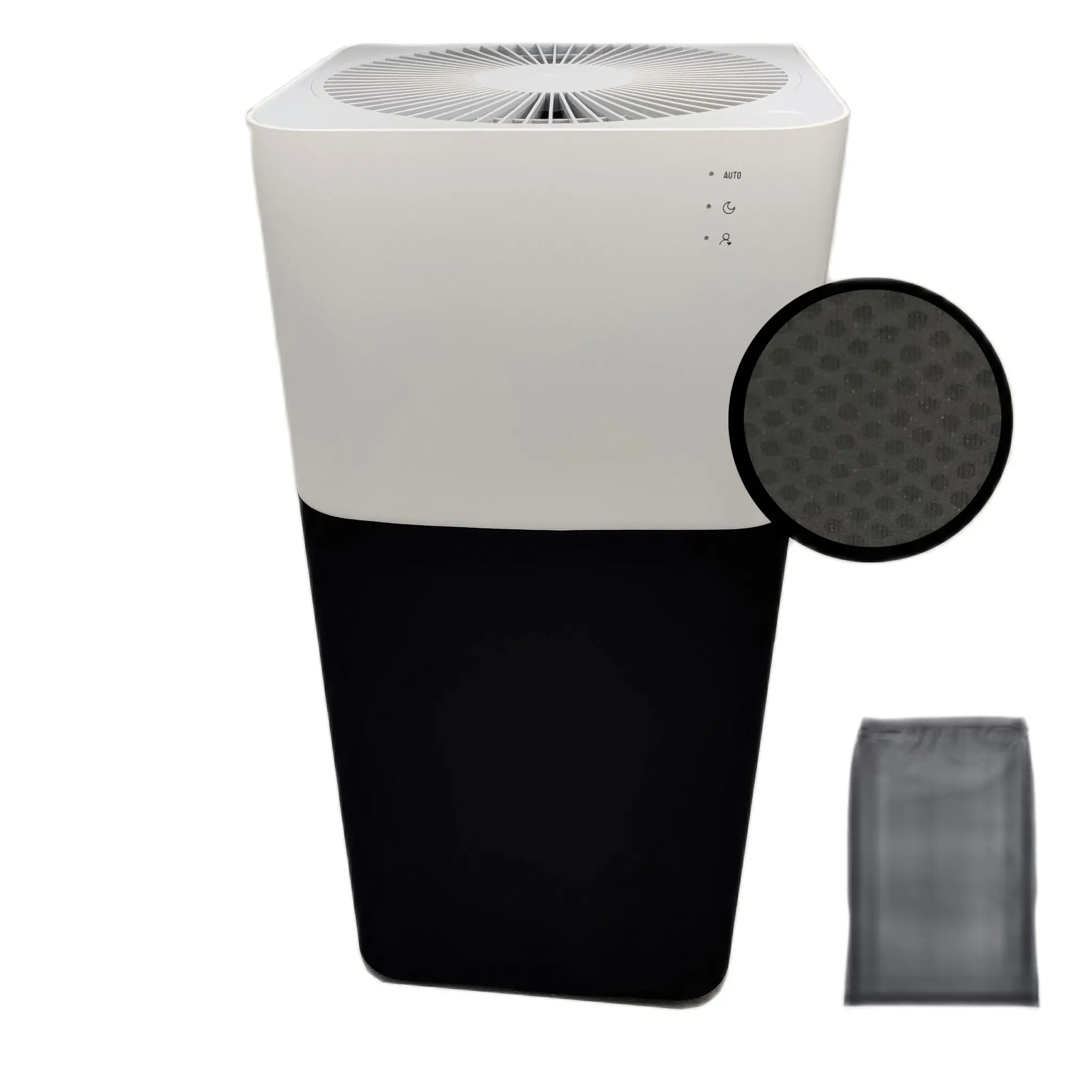 Xiaomi Mi 공기 청정기 세척 가능 패브릭 프리 필터, 꽃가루, 애완 동물 머리카락 및 먼지 캡처, 블랙/화이트 2 개