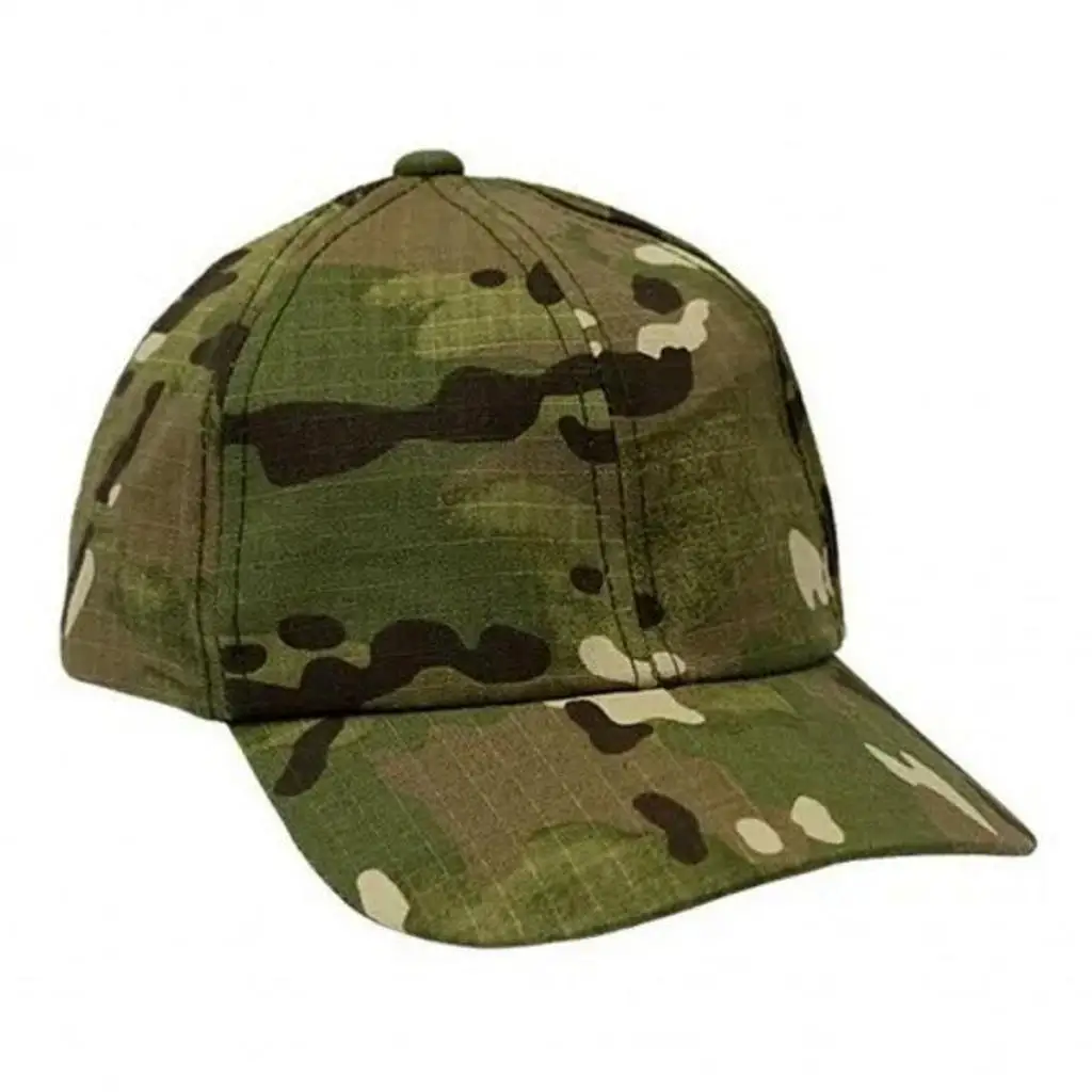 Multicam Military Rip Stop Smooth Camouflage Cap