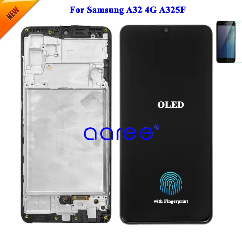 AMOMLED OLED LCD For Samsung A32 LCD A325F lcd For Samsung A32 4G A325F  LCD Screen Touch Digitizer Assembly