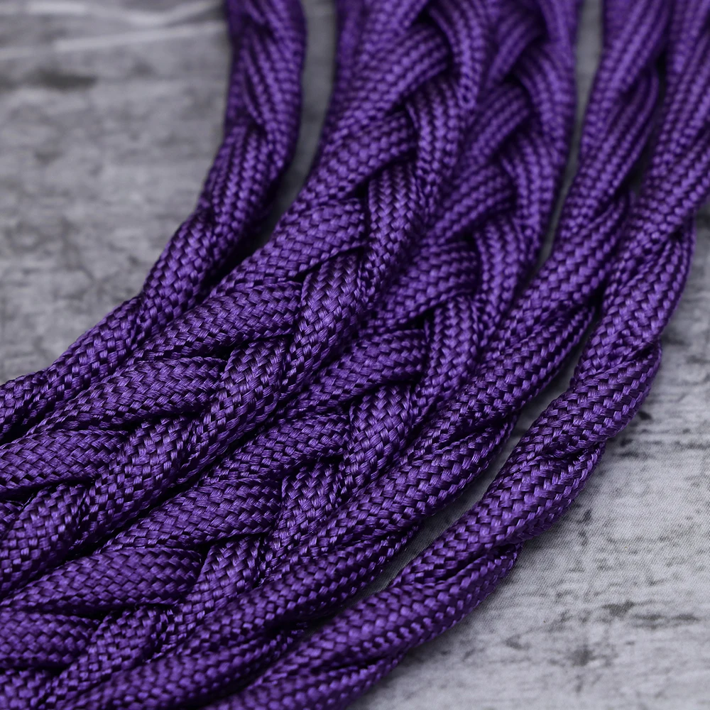 Tripowin GranVia 26AWG 36 Stränge x 4 Core Handgemachte Kopfhörer Ersatz Kabel für HD650 HD580 HD800 HIFIMAN ANANDA Lila – Detail 1