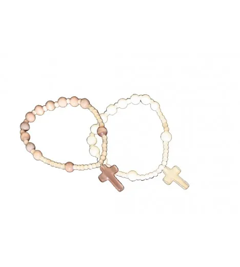 Bracelet rosary elastic various colors, Italian