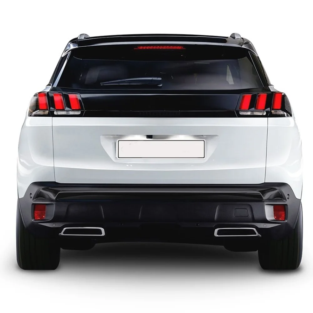 For Peugeot 3008 Chrome Exhaust Frame 2 Pieces. 2016 and Up. Stainless Steel. ISO9001 / 2008 A + Quality Modified Design