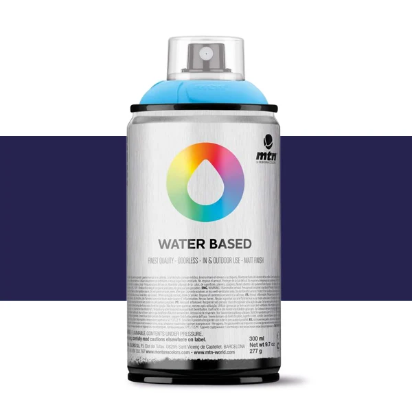 Spray paint brand MTN Water Based Color Dioxazine Purple Dark 300 ml Montana low pressure Little Ideal smell interior