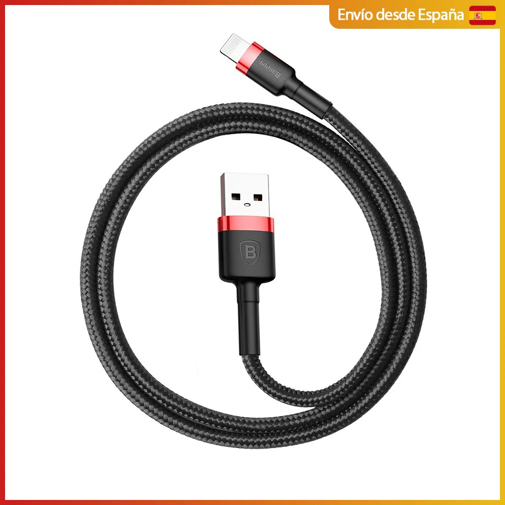 Baseus iP connector fast charging Cable and data transfer 0,5M/1M compatible with Apple devices