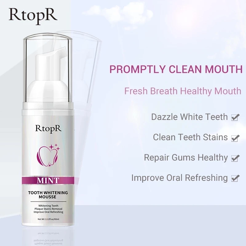 Teeth Whitening Essence Cleansing Teeth Whitening Mousse Removes Stains Smooth And Delicate Clean Oral Hygiene Mousse Toothpaste