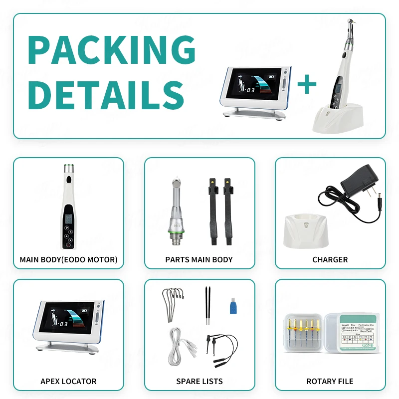 Endodóntico Dental inalámbrico Endo Motor rotativo, Endomotor con localizador Apex, precio de fábrica