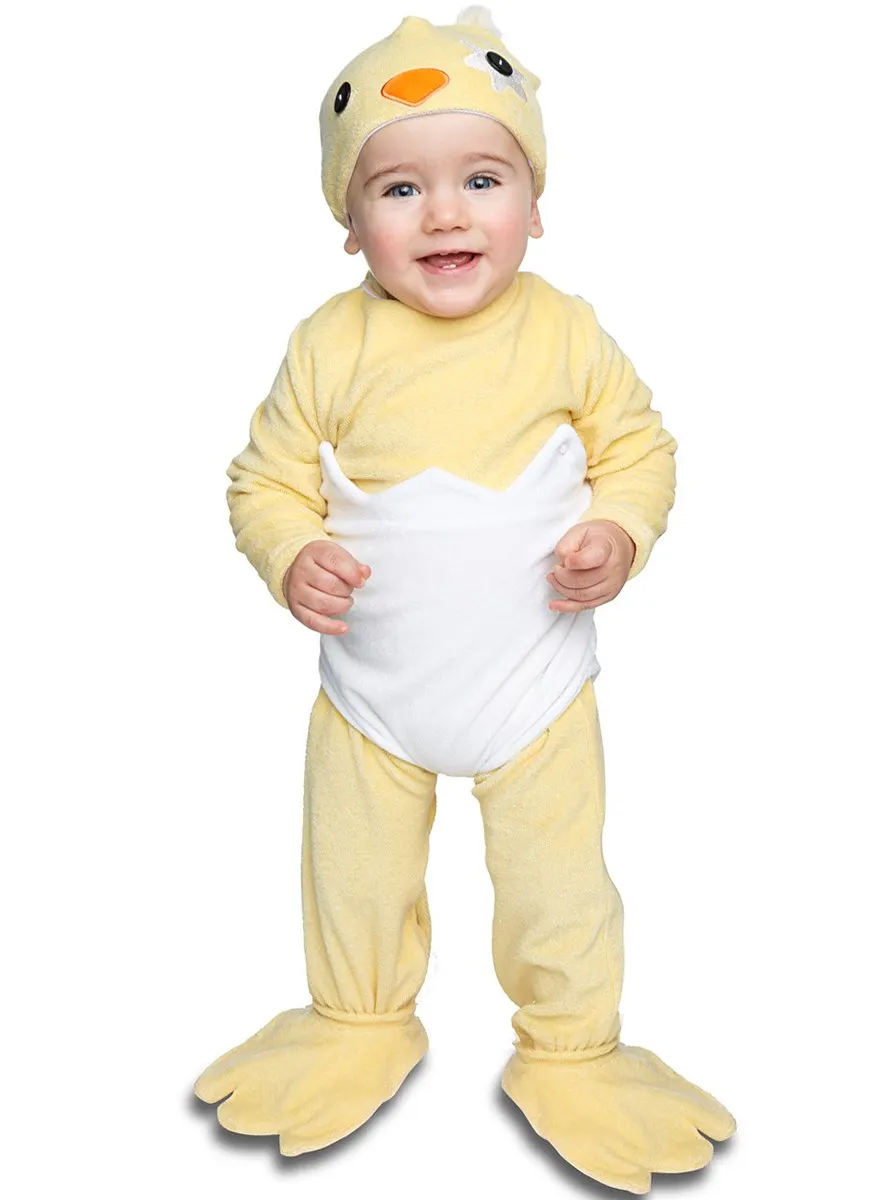 Disfraz de Pollito en el cascaron Para Bebes de 6 a 12 meses. Disfraces para Halloween, Carnaval. Disfraces para bebe