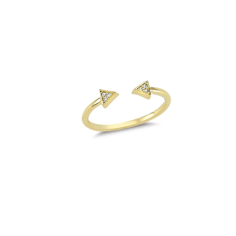 14K Solid Gold Classy Ring for Women