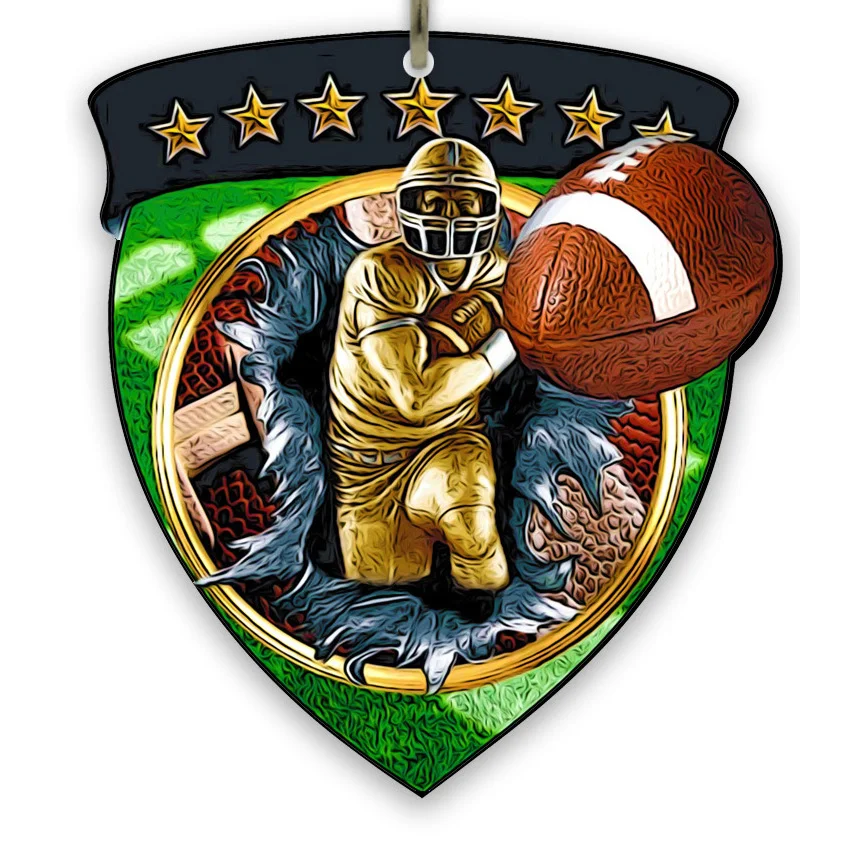 Medal/magnet (Dual use) - American Football - Size: 3