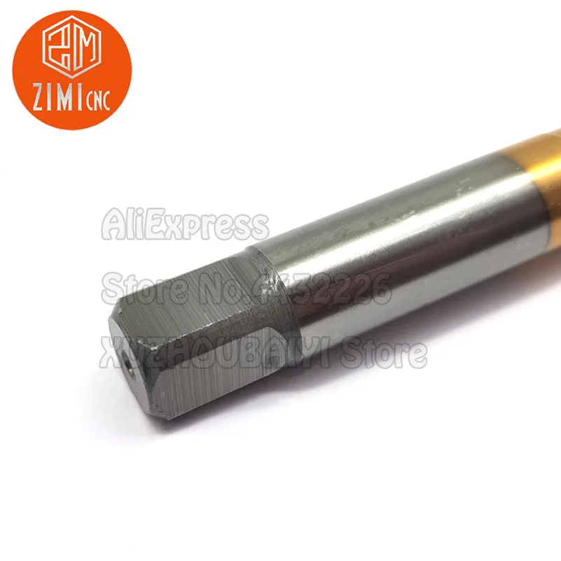 Tap Drill Thread Tapping M16*2 Titanium-plated Spiral Tap Processing Stainless Steel 1.5mm Threading Tool HSS Thread Tap Screw