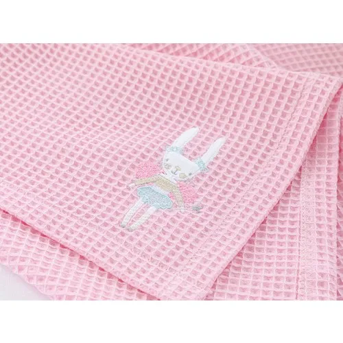 Englısh Home Magic Rabbit aplikacja Bebe Pike 80x110 cm różowy noworodka przewijać koc super miękki maluch pościel dla dzieci kołdra
