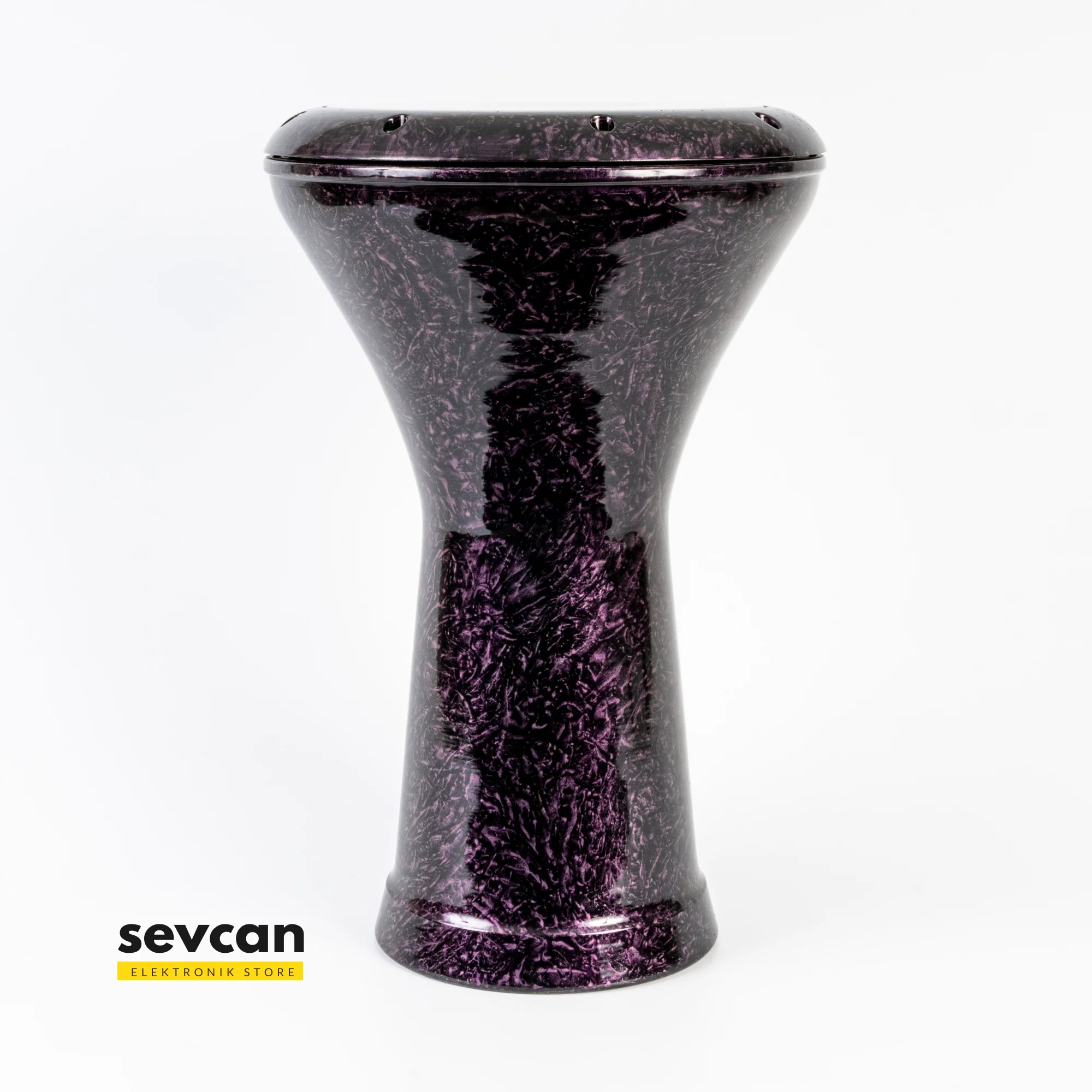 Purple Engraved Darbuka Tomtom Goblet Drum Doumbek Tombak Arabic Tabla Taborine Tabor Darabukka Percussion Musical Instrument