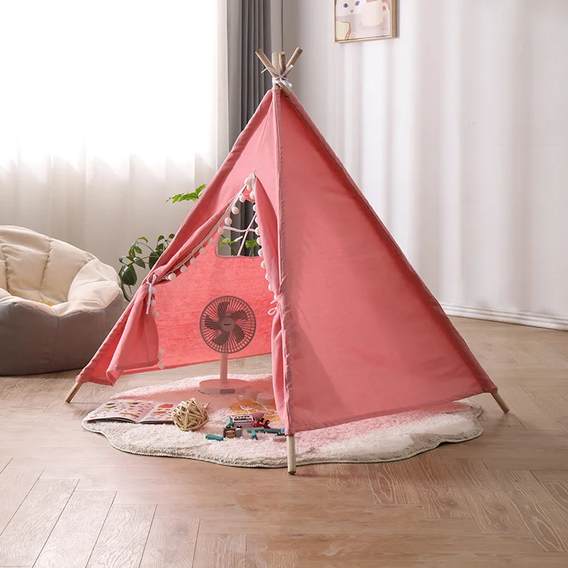 Newborn Photography Props Mini Wigwam Tent Children'S Entertainment Solid Wood Tent Studio Shooting Teepee Baby Photo Prop