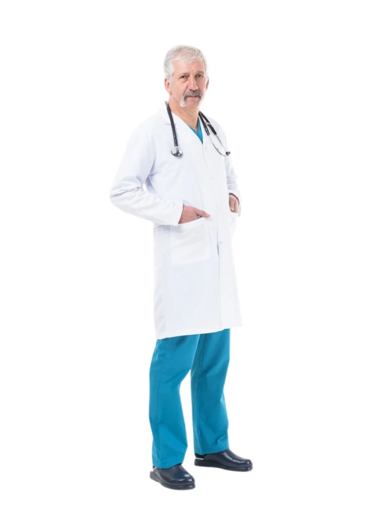 

Long Sleeve Lab Coat For Men, Minart LabCoat,Medical Uniform,Apron,Hospital Uniform,Doctor Apron,Doctor Coat,