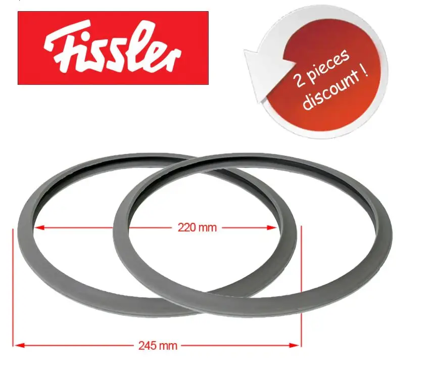 Pressure Cooker Sealing Ring 2 Pieces Replacement For Fissler Vitavit Steam Pressure Seal 2062600201