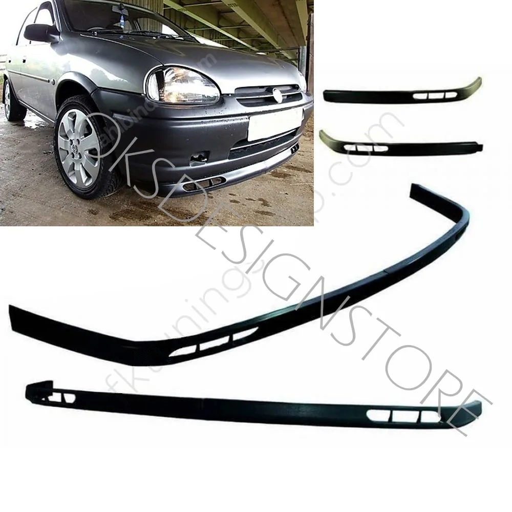 For OPEL Corsa C - Lag Style Front Bumper  Euro Spoiler Lip Universal