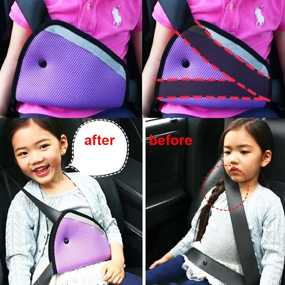 Safety Belt Adapter for Children (9 Colors), Safety Belt Pads, Child Restraint