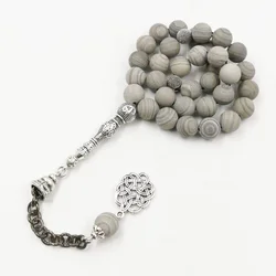 Natural GRAIN STONE tasbih Muslim GIFT man misbaha prayer beads 33beads EID Ramadan gifts Arabic fashion bracelet