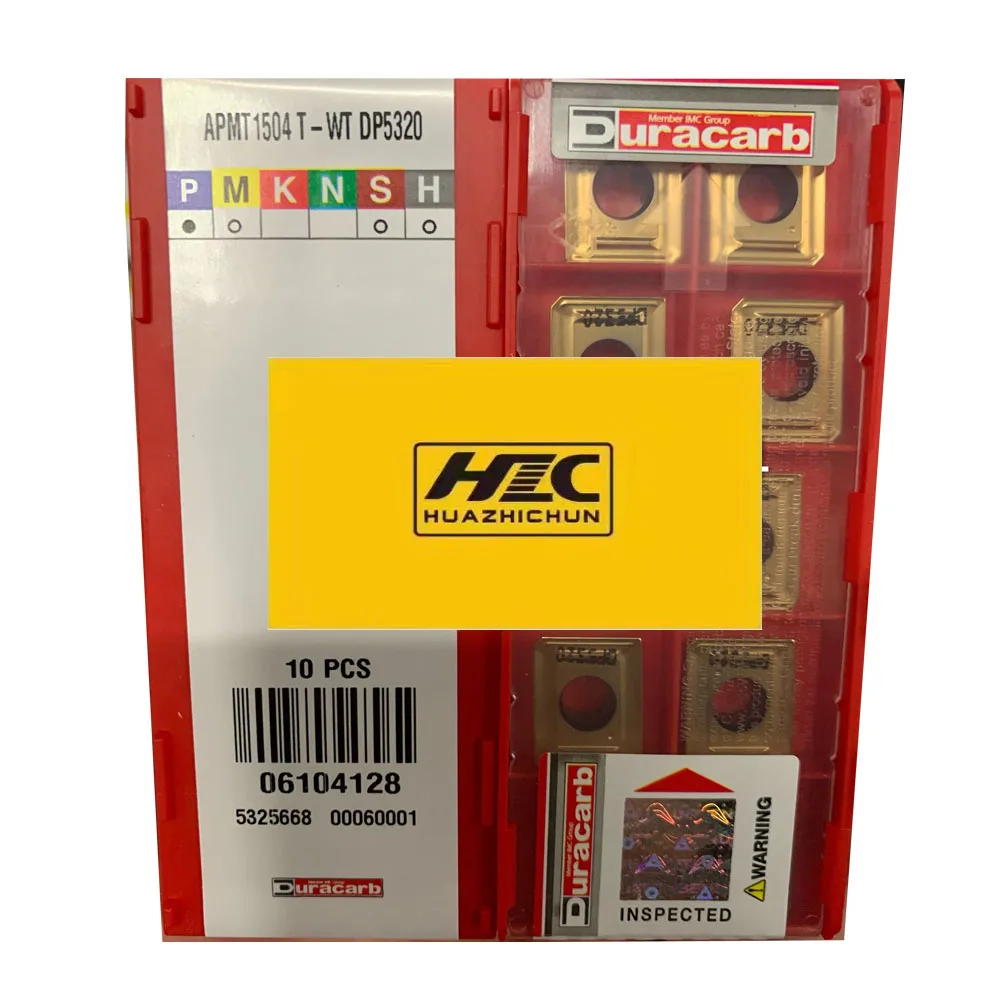 Duracarb CNC 카바이드 인서트, 밀링 전용 APMT1504T WT DP5320, 정품