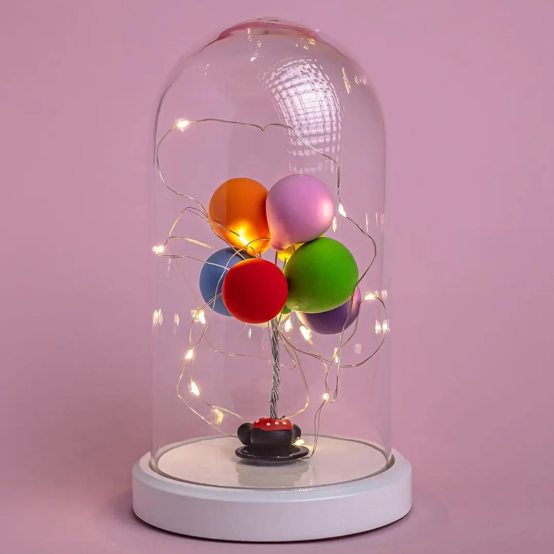 Glass Bell Decoration Up Balloon Gift Christmas Gift Lighting Decoration Wind Lantern Lighting Decors Ornament