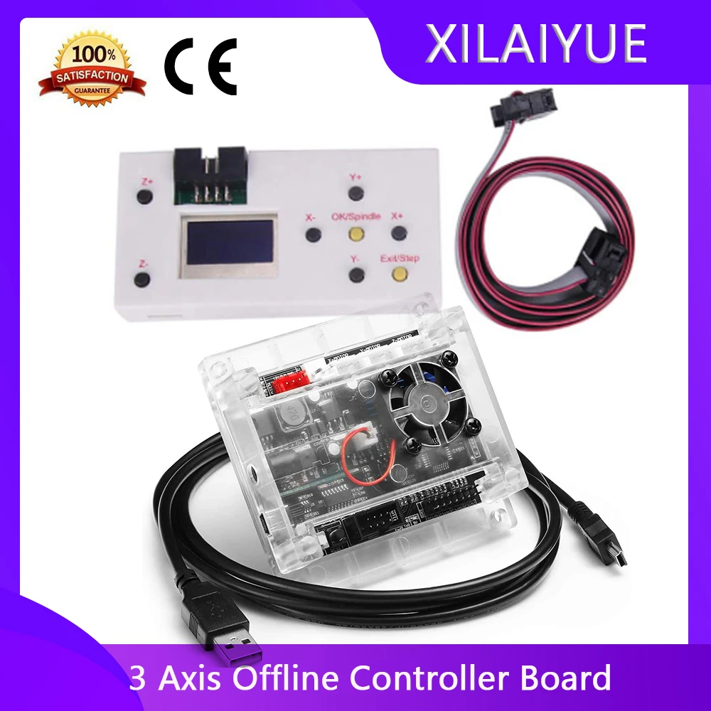 Upgraded 3 Axis Offline Controller Board GRBL USB Port CNC Engraving Machine Control Board For 2017,1610,2418,3018 Machine