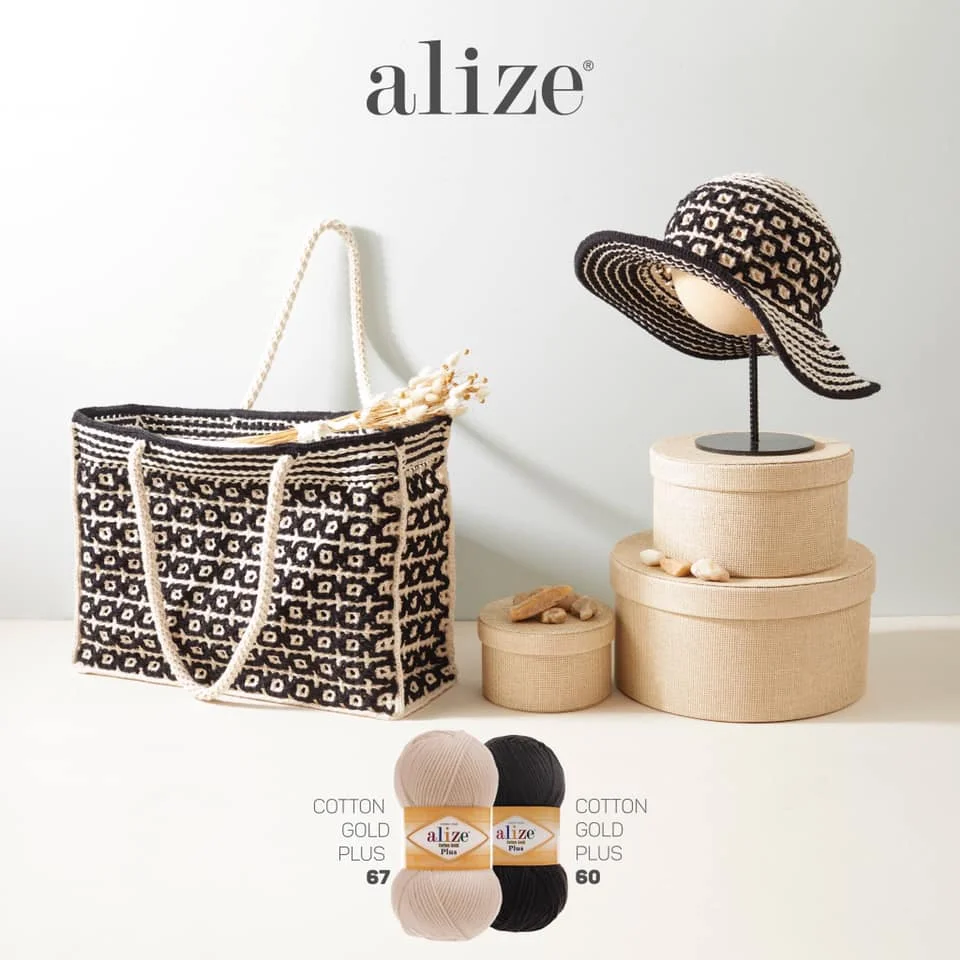 Cotton - Knitted Yarn - 21 Color Options - 200 Meters(100gr) - Alize Cotton Gold Plus - Acrylic - Bag - Cardigan - Sweater - Scarf - Shawl - Vests