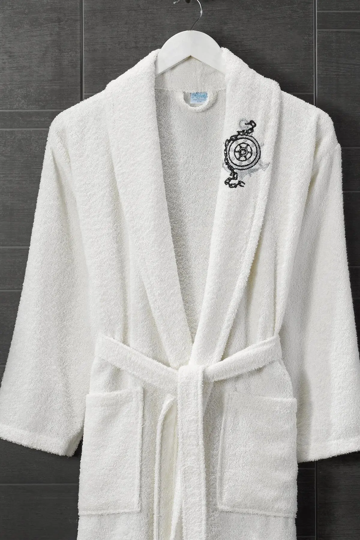 2 Picies Luxury Soft Cotton White Bathrobe Set For Men 1 Bathrobe 1 Head Towel Bathrobe Set Nightrobe Sleepwear Home Wear Turkey