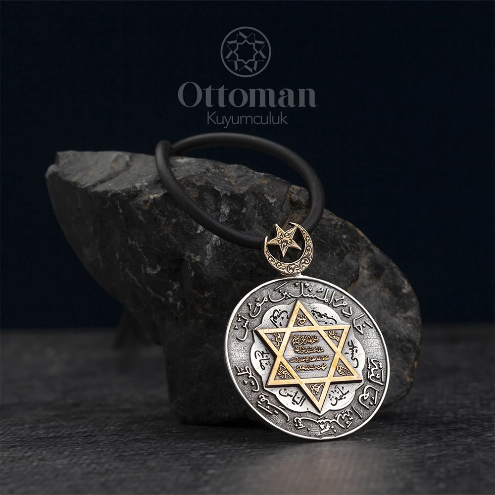 Star of David Solomon Necklace Solid 925 Sterling Silver,Made In Turkey Stylish Gift For Women, Unisex Accessory