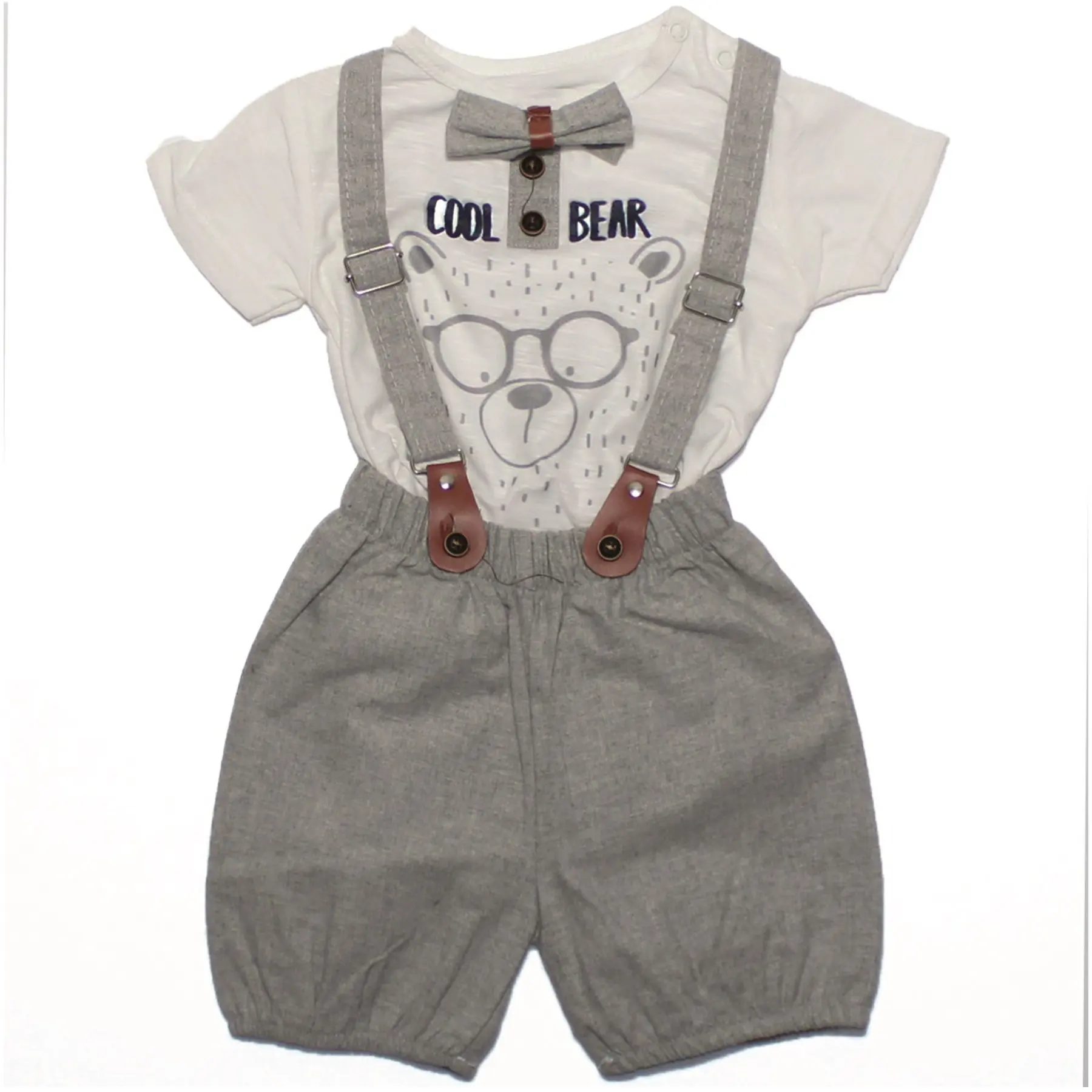 Camera for Cool Bear Gray Salopet Set Baby Boys Salopet Suit Jumpsuit Set Baby Clothes PCs set Baby Set Children 'S Clothing