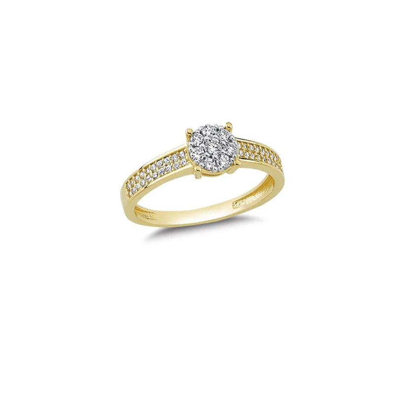 14K Solid Gold Elegant Ring for Women