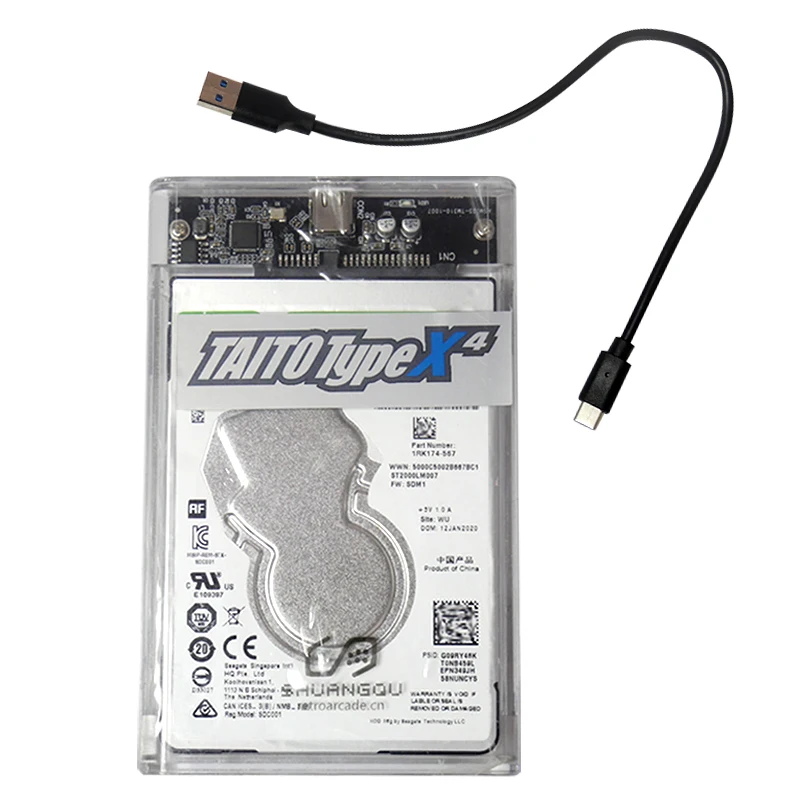 512GB TAITO Type X Arcade TTX2 All In One System MAME Modified Mechanical Hard Drive Used In PC Hard Drive Mame
