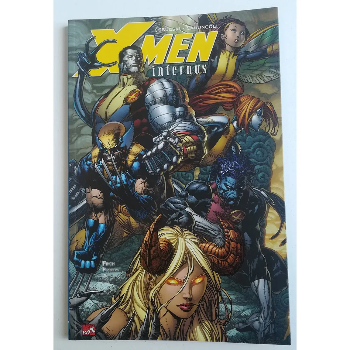 MARVEL, X-MEN INFERNUS N ° UNICO collection 100% , ED. PANINI, year 2008, author GIUSEPPE CAMUNCOLI, comic BOOK Spanish, TEBEO