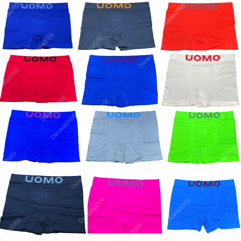 12 속옷 복서 슬립 색 크기 UOMO S-M-L-XL 원활한 속옷 섹시한 남자 팬티 bloomers 스페인 무료