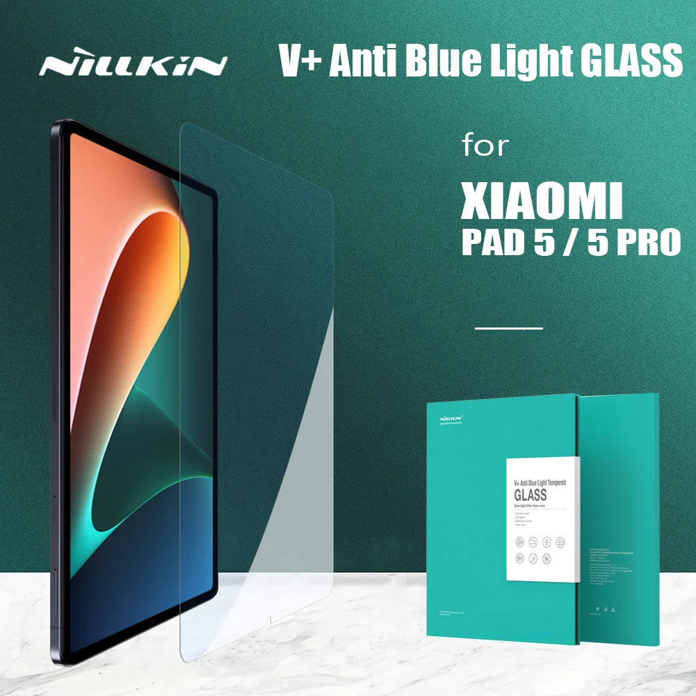 

Nillkin For Xiaomi Mi Pad 5 Pro Glass V+ Screen Protector Ultra-Thin Anti Glare Blue Light for Xiaomi Pad 5 5 Pro Tempered Glass