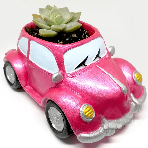 car flower pot Volkswagen car shaped handmade flower pot for succulent flower and cactus for all flowers