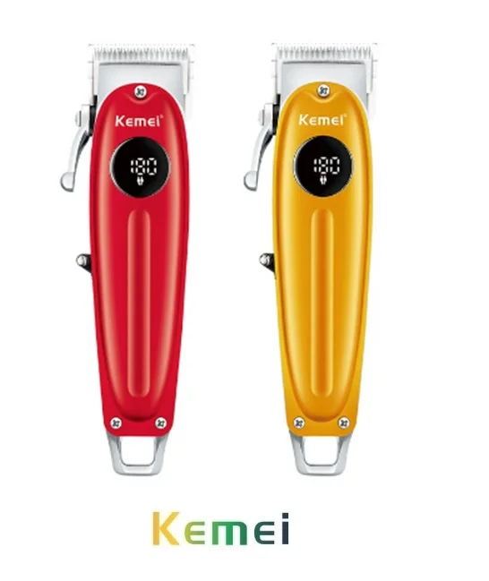 Máquina Cortar Cabelo Profissional Kemei Km 1955 Metal Com Visor INmetro