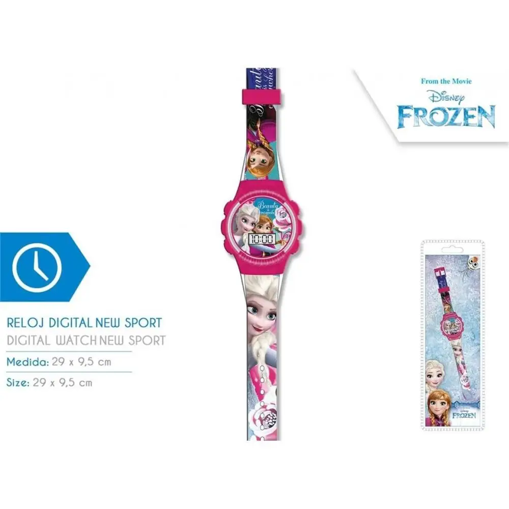 Frozen-Reloj de pulsera de dibujos animados para niñas, relojes con correa de cuero de princesa Elsa para niños, regalos