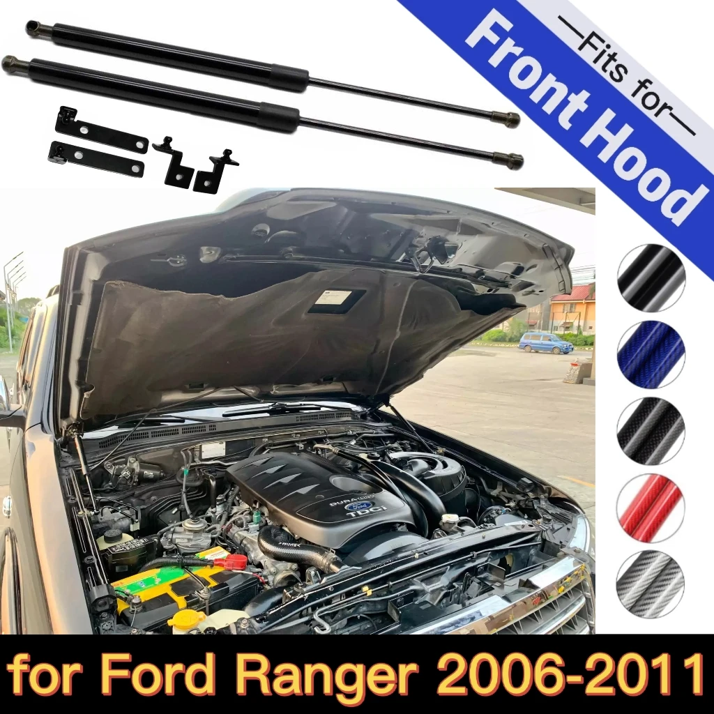 Hood Struts for Ford Ranger PJ / PK 2006-2011 Front Bonnet Refit Lift Supports Shock Absorber Dampers Gas Springs Accessories