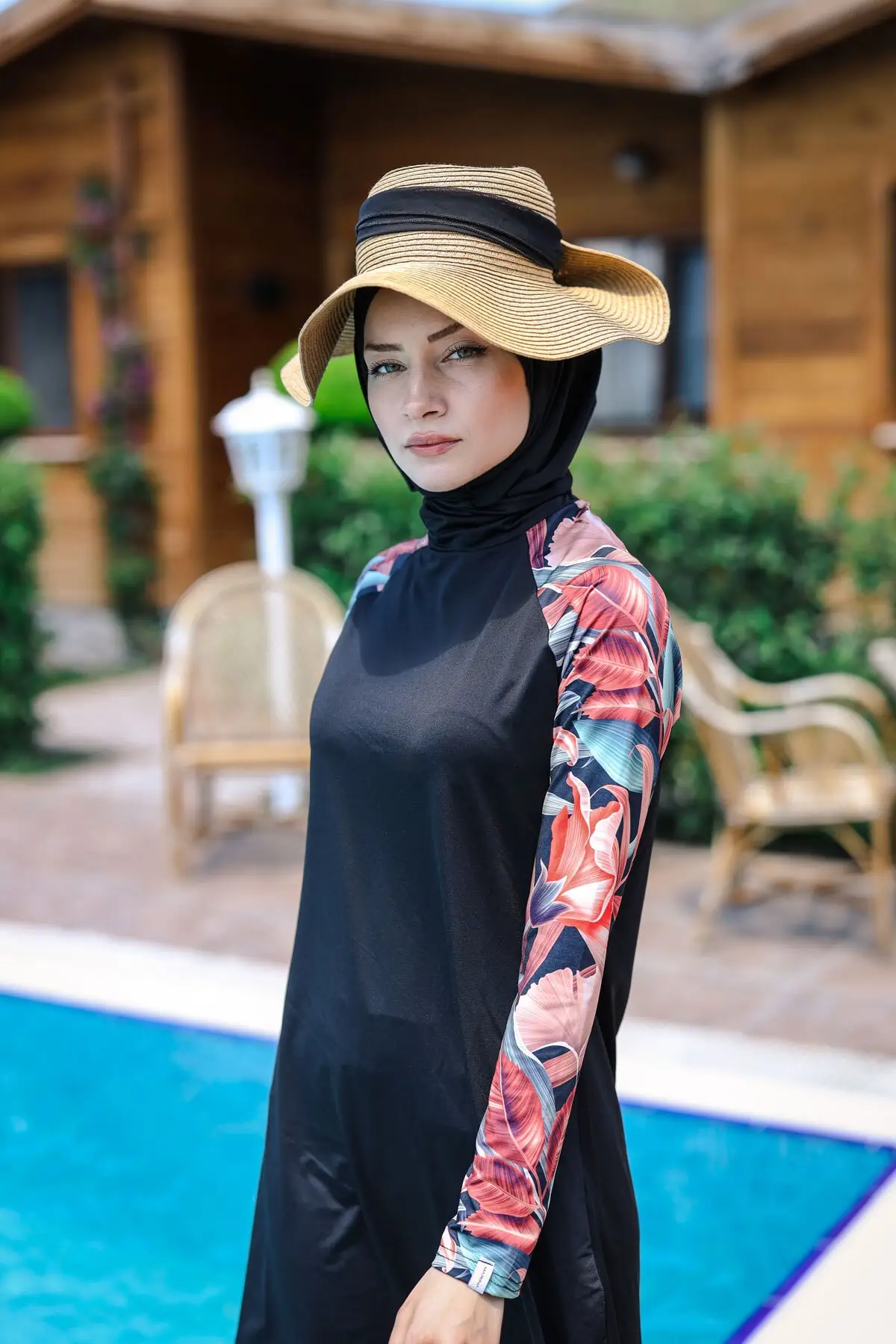 New Season Fashion Muslim Swimwear Women Boerkini islamic Swimming Burkini Turkey Abaya Turban Hijab Dress Modern Sets Robe