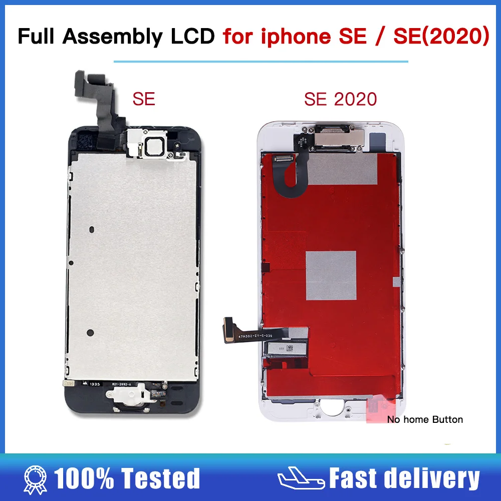 Display Full Assembly For iPhone SE SE2 2020 A2296 A2275 A2298 LCD Screen Touch Digitizer Se3 SE 2022 A2783 A2595 A2785 A2782