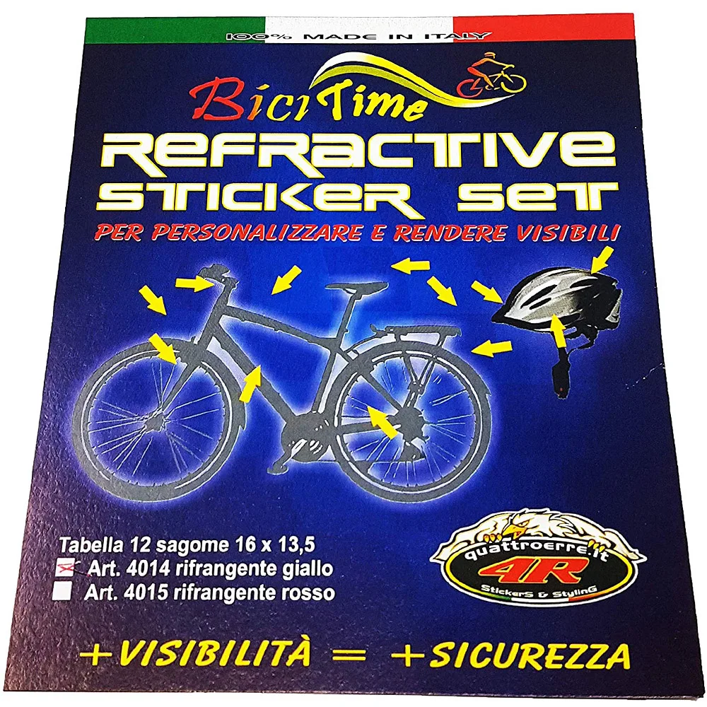 Reflective stickers Kit for bike 14x16 cm