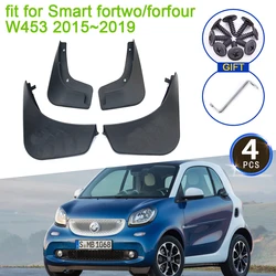 for Smart Fortwo Forfour W453 453 2015 2016 2017 2018 2019 MudFlaps Splash Guards Flap Mudguards Fender Front Wheels Accessories