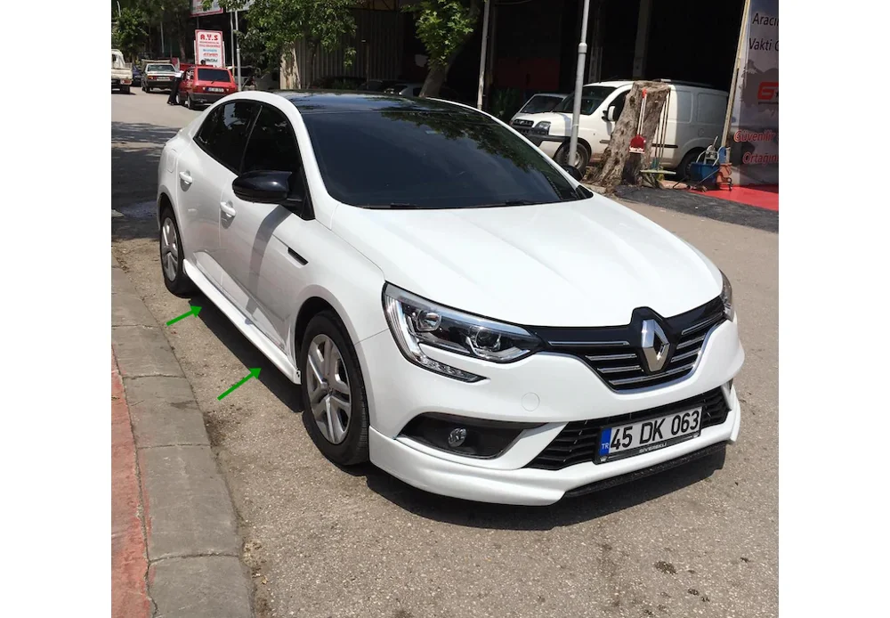

For Renault Megane IV Sedan Sill Side Bumper Attachment 2016 2017 2018 2019 2 Pcs All Colors Trim Body Kit Auto Accessory