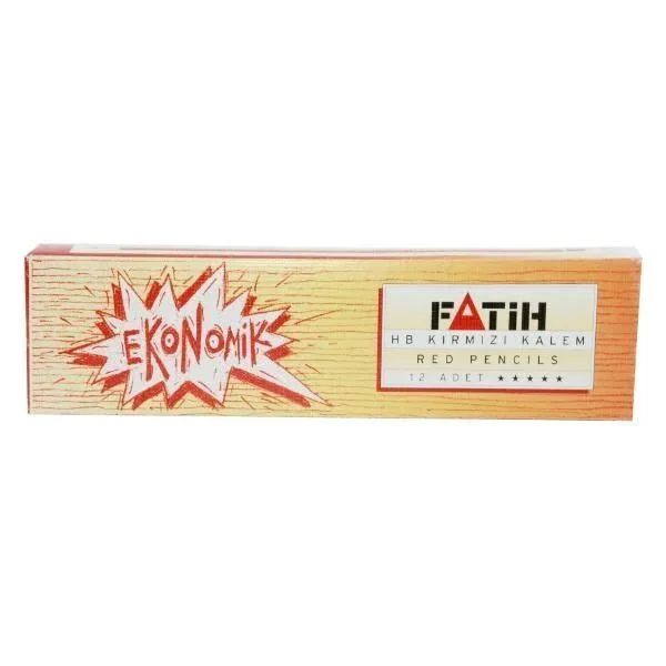 Fatİh economic red pencil hb 12 pcs 439608326, price, hb pencil, sİlİnmez pen, deeds, S