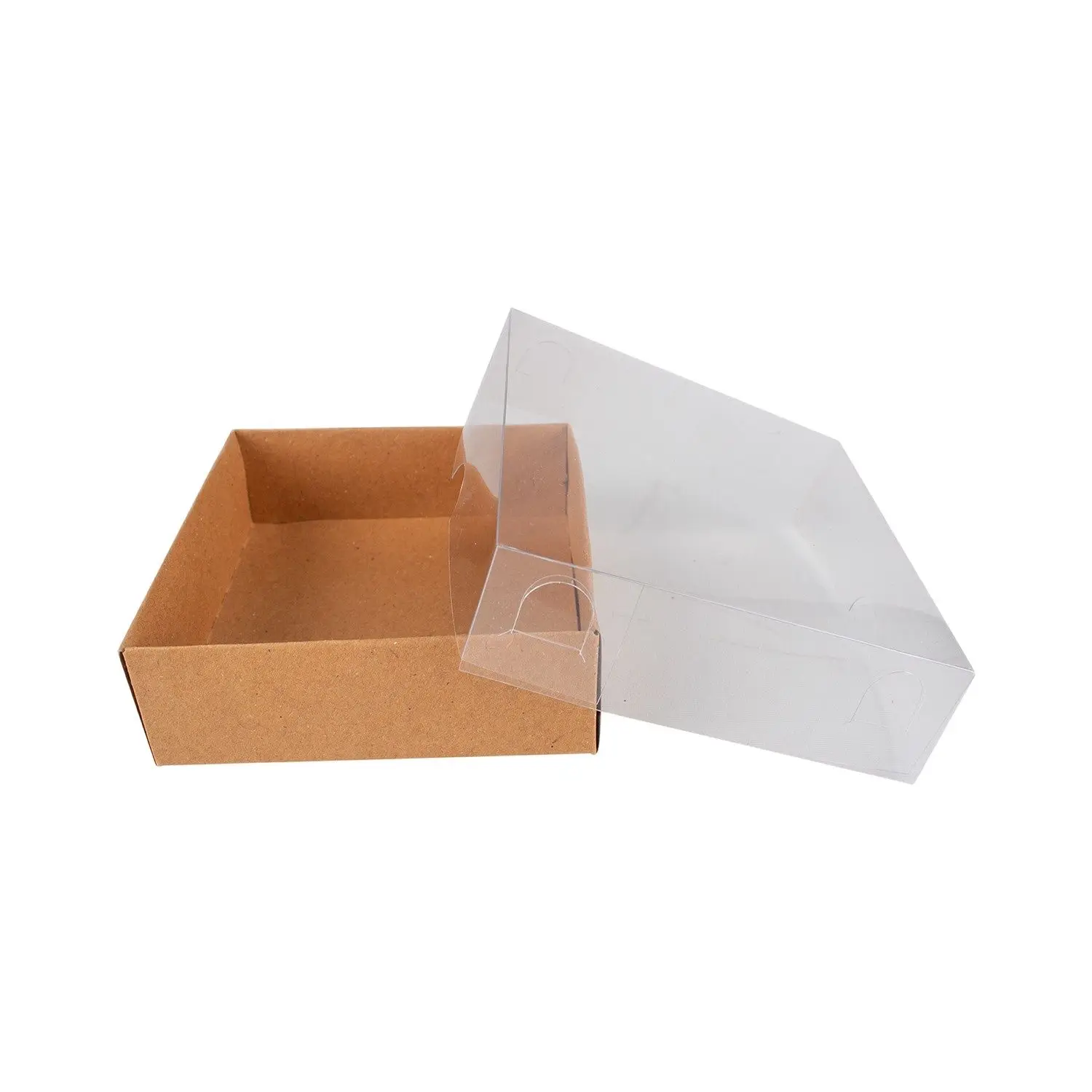 

Multipurpose Empty Kraft Cardboard Box With Transparent Acetate Perfect choice for baby shower, wedding & bridal shower favors,