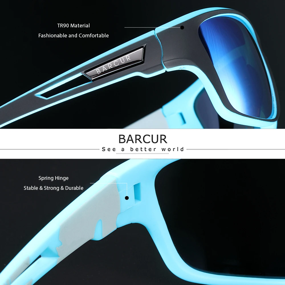 BARCUR Sport TR90 Sunglasses D - огляд і ціна Men'S Fashion For 30 Year Olds