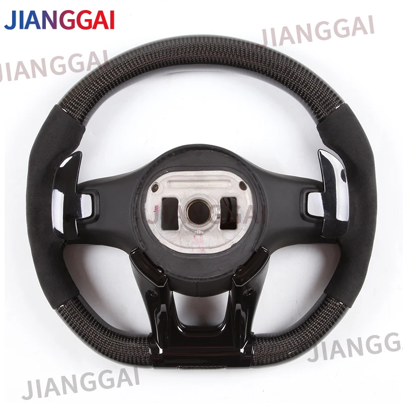 Carbon Fiber Steering Wheel Fit For Mercedes Benz W205 W212 W463 C63 S63 CLS63 E63 LED  Shift Light Sport Wheel