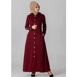 Abaya abbigliamento musulmano turco Robe abbigliamento europeo da donna Abayat indumento Hijab abito lungo caftano marocchino vestiti turchi per