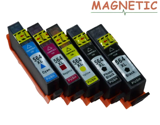 MAGNETIC HP564XL compatible Ink Cartridges ForHP 564 5510 5511 5512 5515 5520 5525 6510 6515 6520 7510 7515 printer For HP564 XL